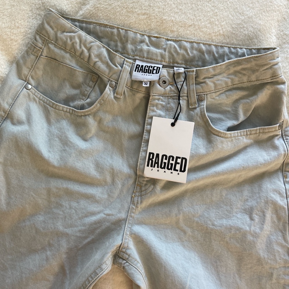 ragged light wash jeans